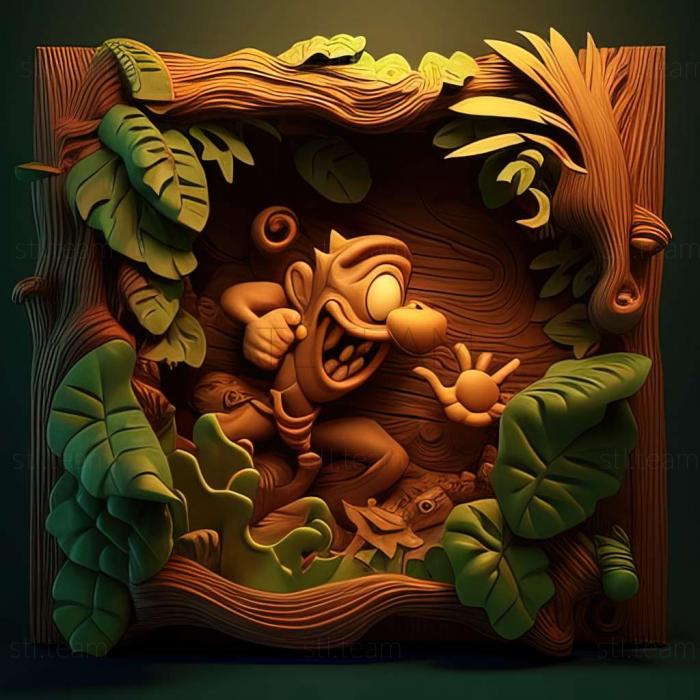 3D model Rayman Jungle Run game (STL)